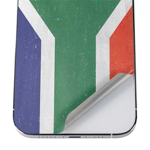 South Africa Flag Distressed iPhone 12 Pro Skin